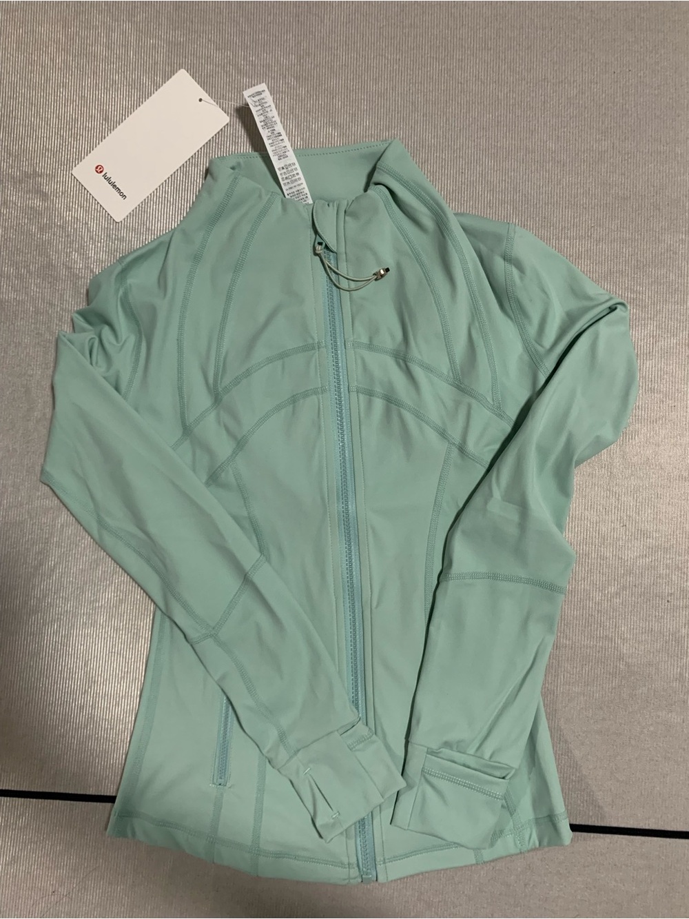 lululemon athletica Seafoam Mint Full-Zip Athletic Jacket - Picture 3 of 6